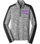 Mount View Electric Heather Colorblock 1/4-Zip Pullover